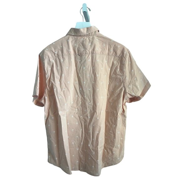 Cactus Man Light Pink/Coral Palm Print Shirt - Picture 3 of 3